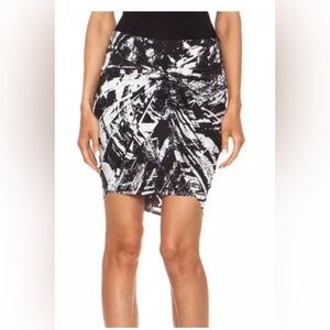 HELMUT LANG abstract twist skirt sz small